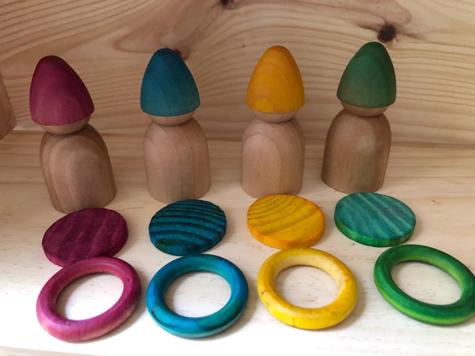 Gnomes sorting set photographed in its original setting